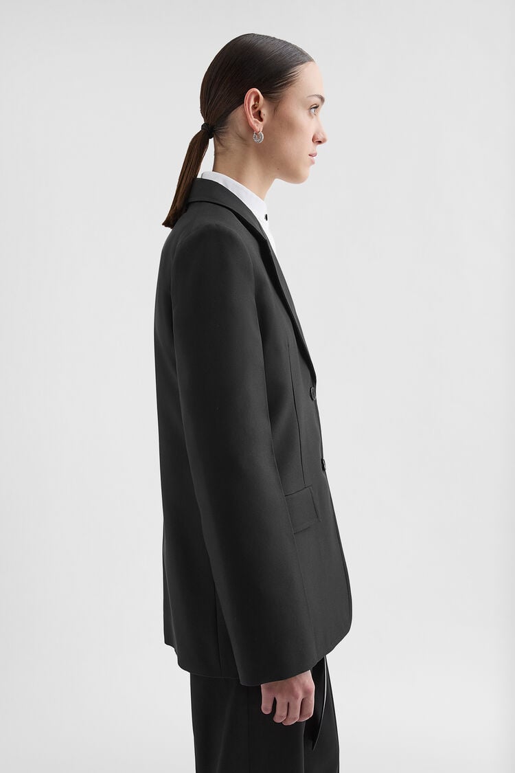 Veste tailleur en gabardine technique - Vestes Veste tailleur en gabardine technique - Vestes - Image 2