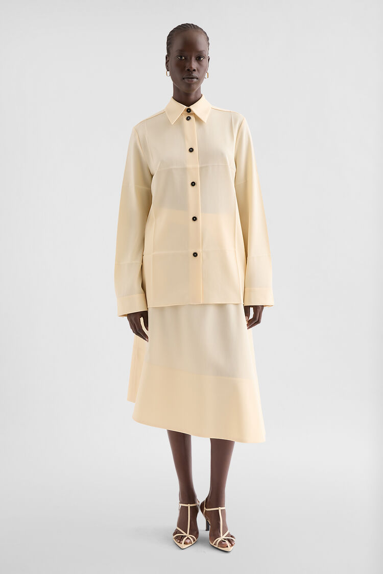 Lightweight Wool Gabardine Shirt - Shirts Lightweight Wool Gabardine Shirt - Shirts - Image 1