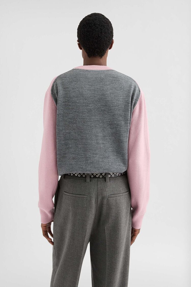 Wool Crew-Neck Sweater - Sweaters Wool Crew-Neck Sweater - Sweaters - Image 4