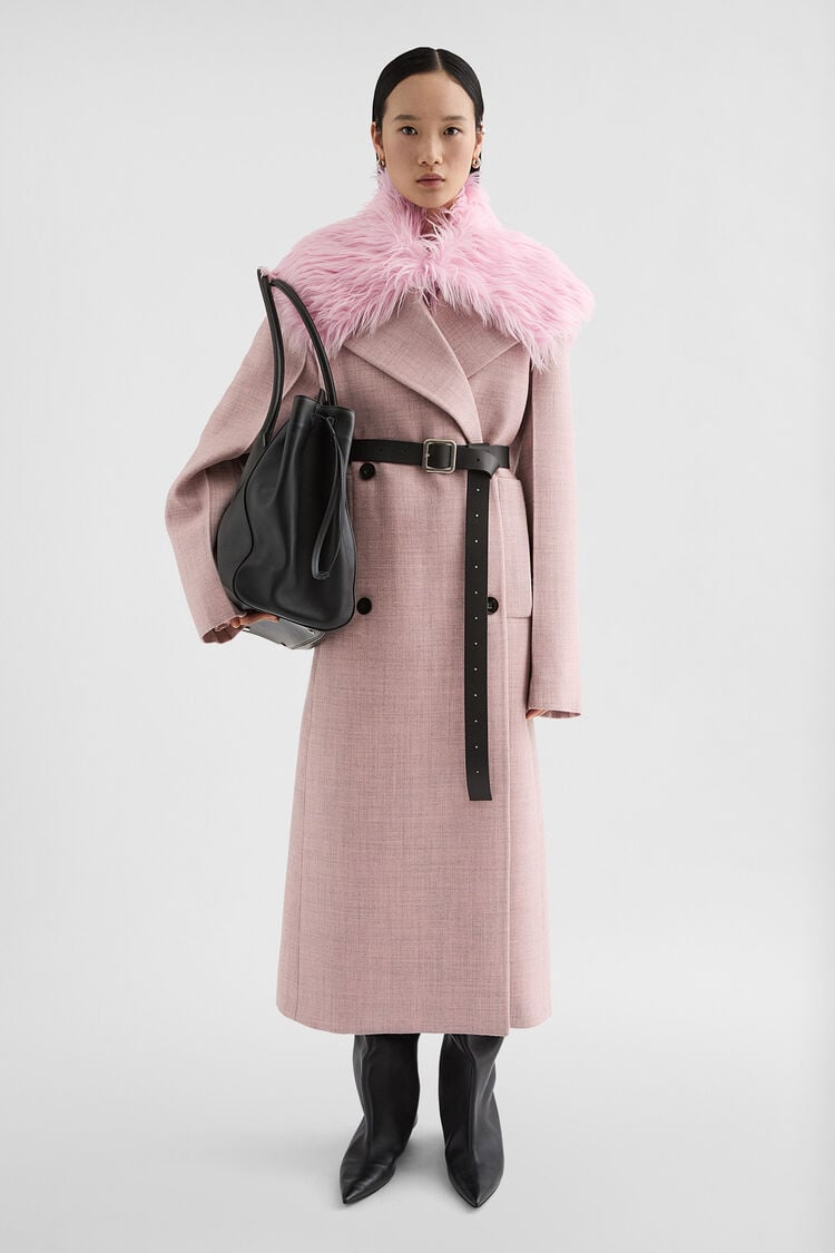 Melanged Wool Coat - Coats Melanged Wool Coat - Coats - Image 1