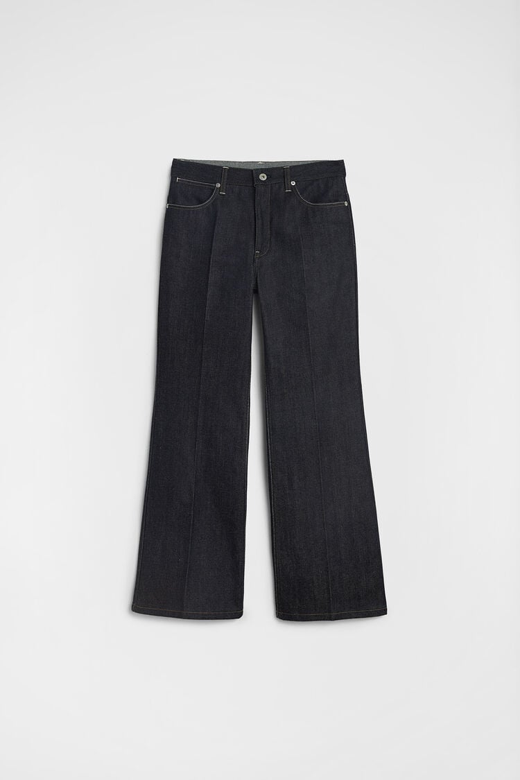 Flared Denim Trousers - Trousers Flared Denim Trousers - Trousers - Image 6