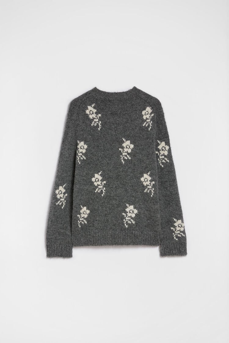 Pullover mit Rundhalsausschnitt aus Wollmischung - Strick Pullover mit Rundhalsausschnitt aus Wollmischung - Strick - Image 8