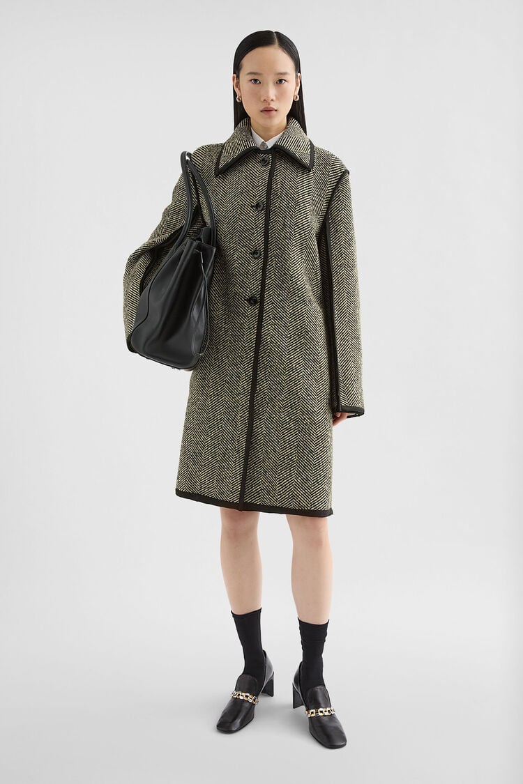 Wool Tweed Coat - Coats Wool Tweed Coat - Coats - Image 1