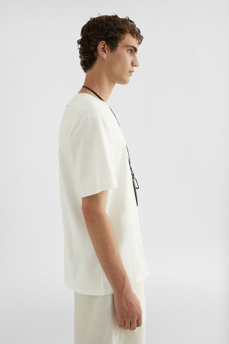 Cotton Crew-Neck T-Shirt - T-shirts Cotton Crew-Neck T-Shirt - T-shirts - Image 2