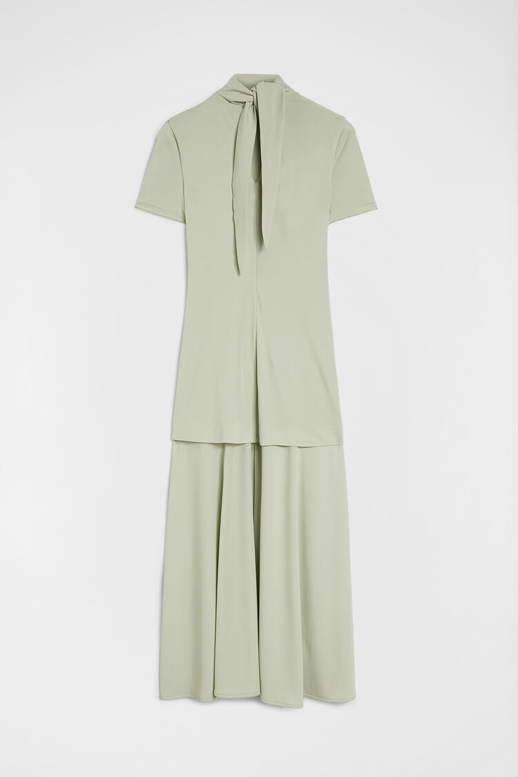 Fluid Viscose High-Neck Dress - Dresses Fluid Viscose High-Neck Dress - Dresses - Image 7