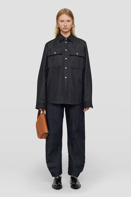 Loose Denim Trousers - Trousers - Image 1