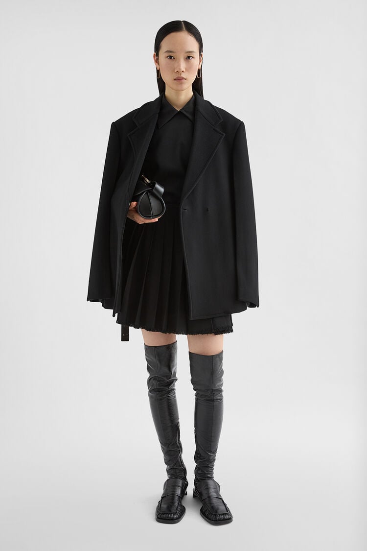 Wool Canvas Mini Skirt - Skirts Wool Canvas Mini Skirt - Skirts - Image 1