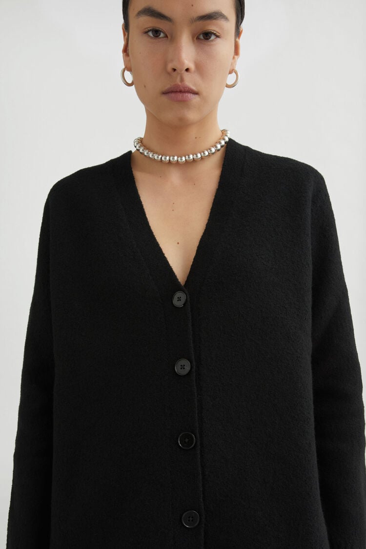 Lightweight Wool V-Neck Cardigan - Cardigans Lightweight Wool V-Neck Cardigan - Cardigans - Image 3