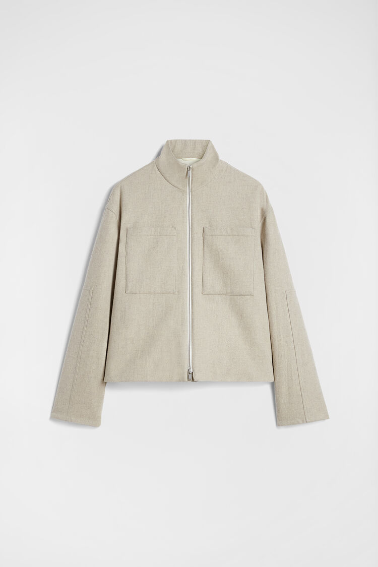 Felt Wool Padded Blouson - Jackets Felt Wool Padded Blouson - Jackets - Image 5