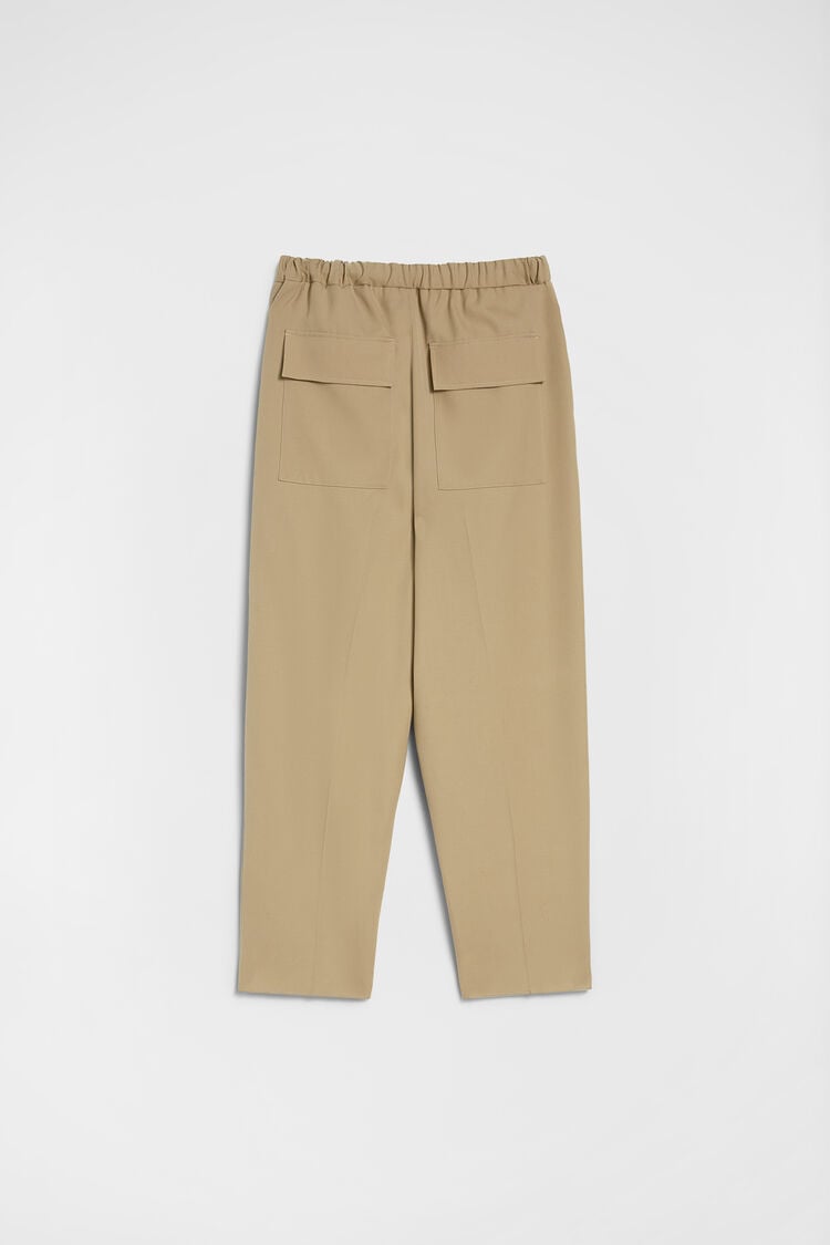 Wool Gabardine Tapered Trousers - Trousers Wool Gabardine Tapered Trousers - Trousers - Image 8