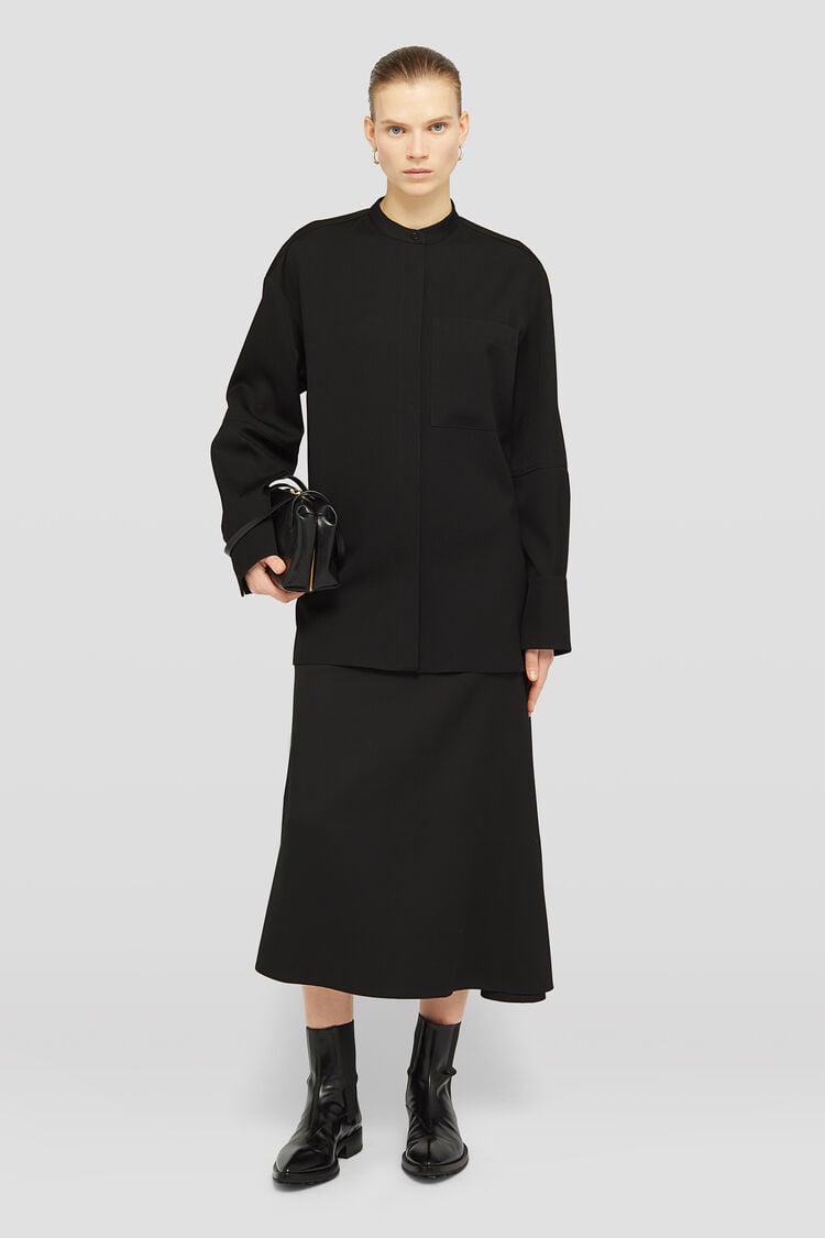 Lightweight Wool Gabardine Shirt - Shirts Lightweight Wool Gabardine Shirt - Shirts - Image 1