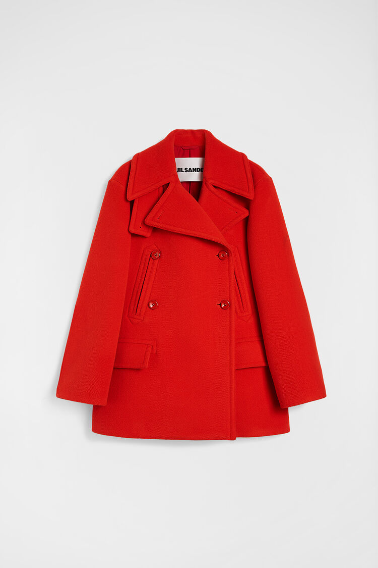 Wool Chevron Coat - Jackets Wool Chevron Coat - Jackets - Image 5