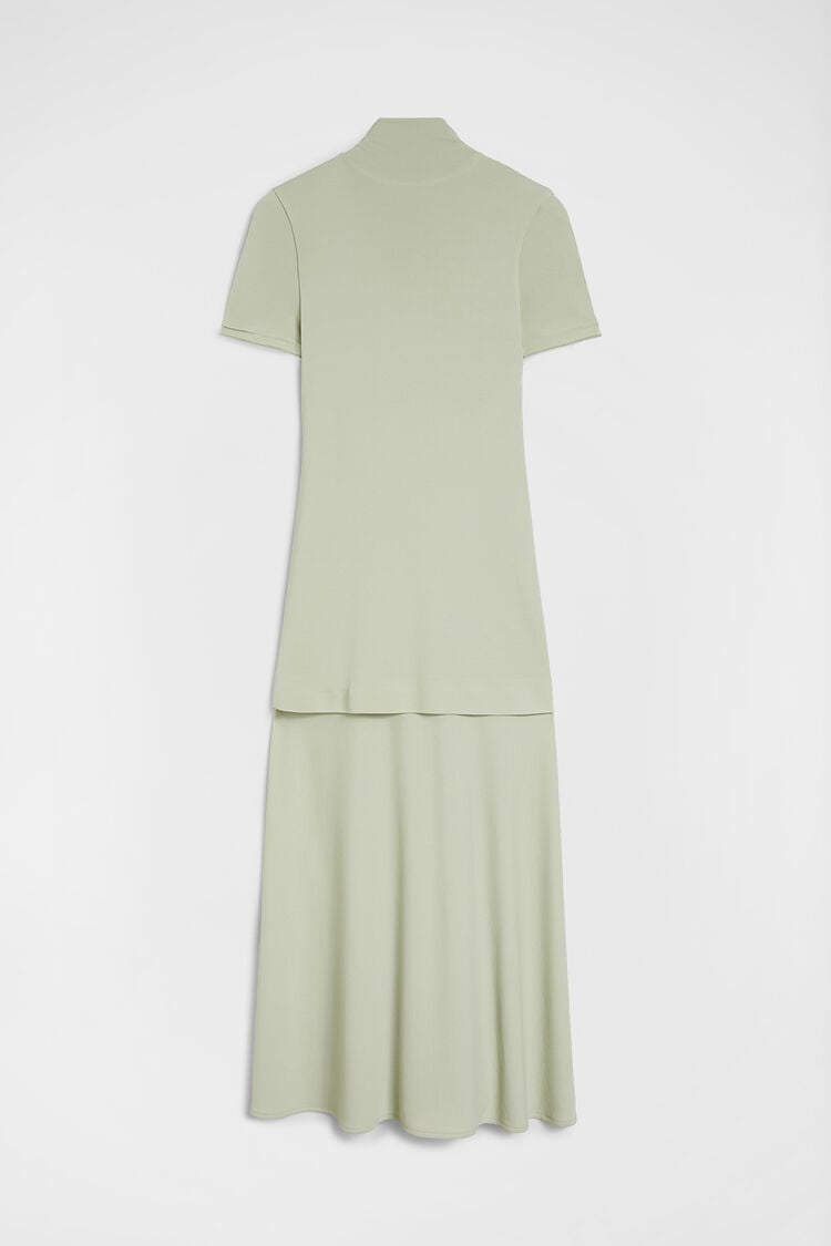 Fluid Viscose High-Neck Dress - Dresses Fluid Viscose High-Neck Dress - Dresses - Image 5
