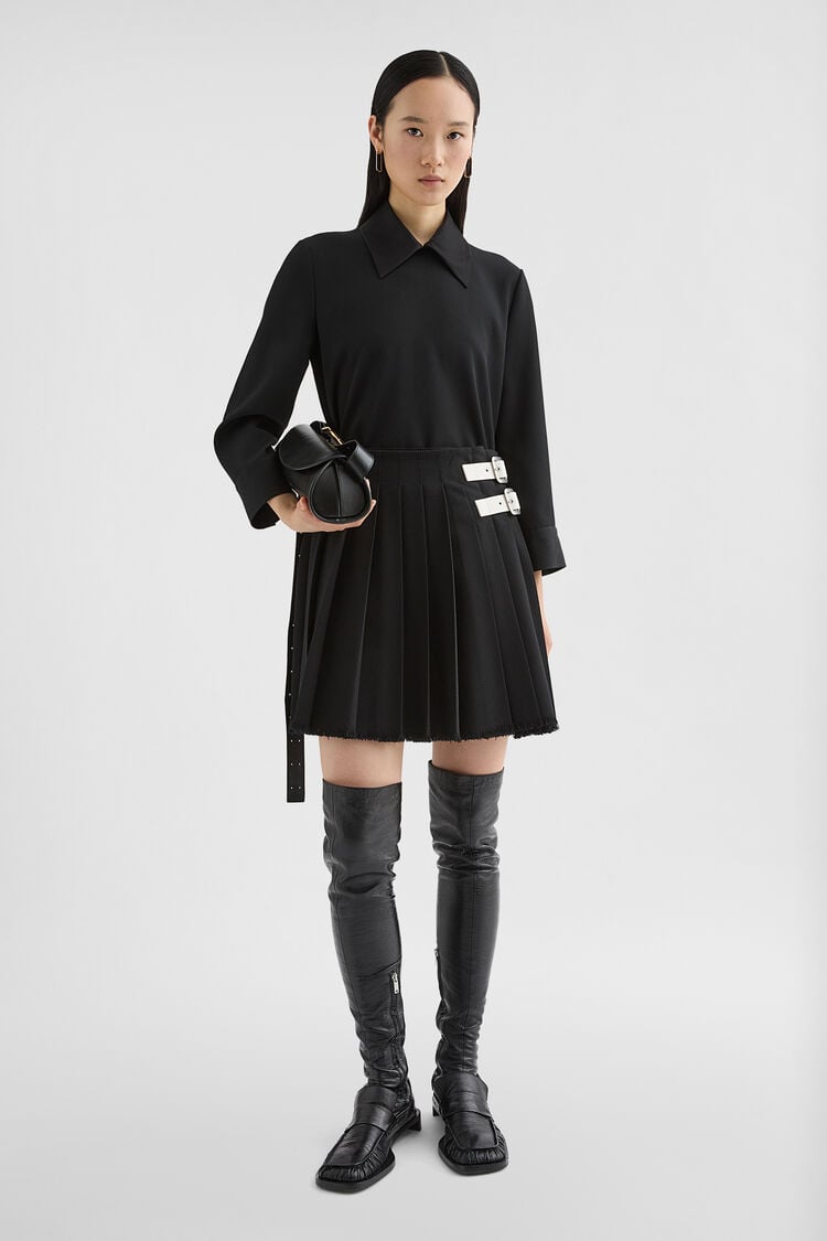 Wool Gabardine Shirt - Tops Wool Gabardine Shirt - Tops - Image 1