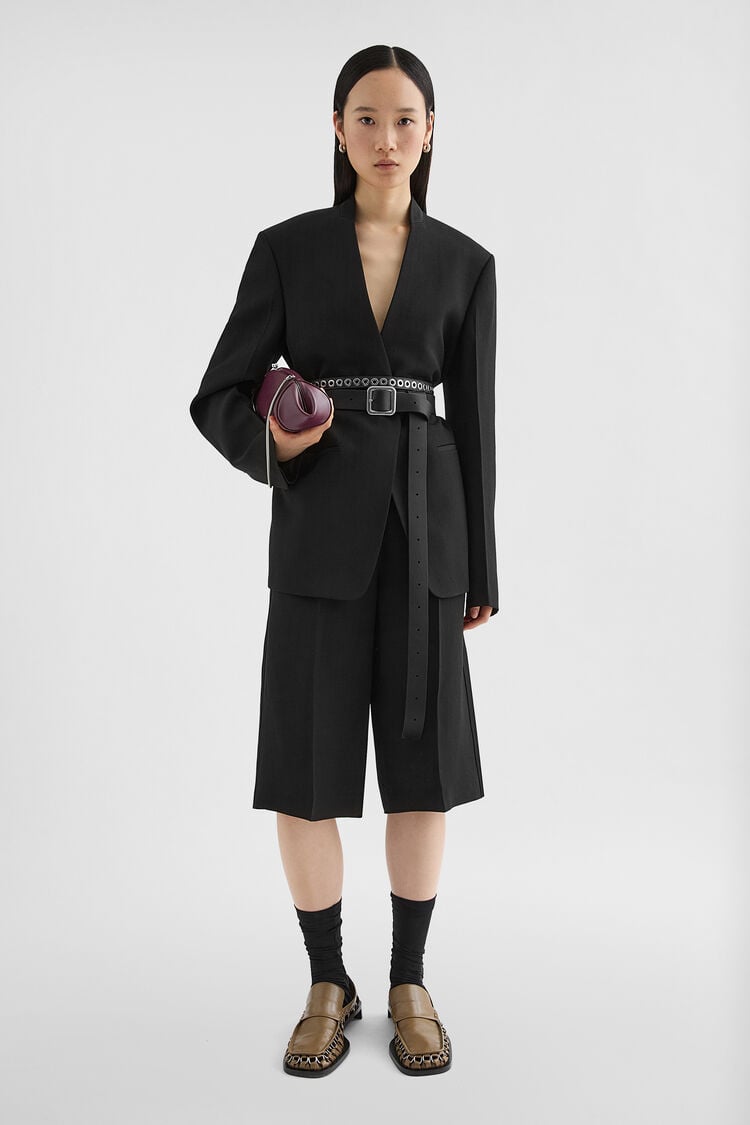 Silk Blend Tailored Jacket - Jackets Silk Blend Tailored Jacket - Jackets - Image 1