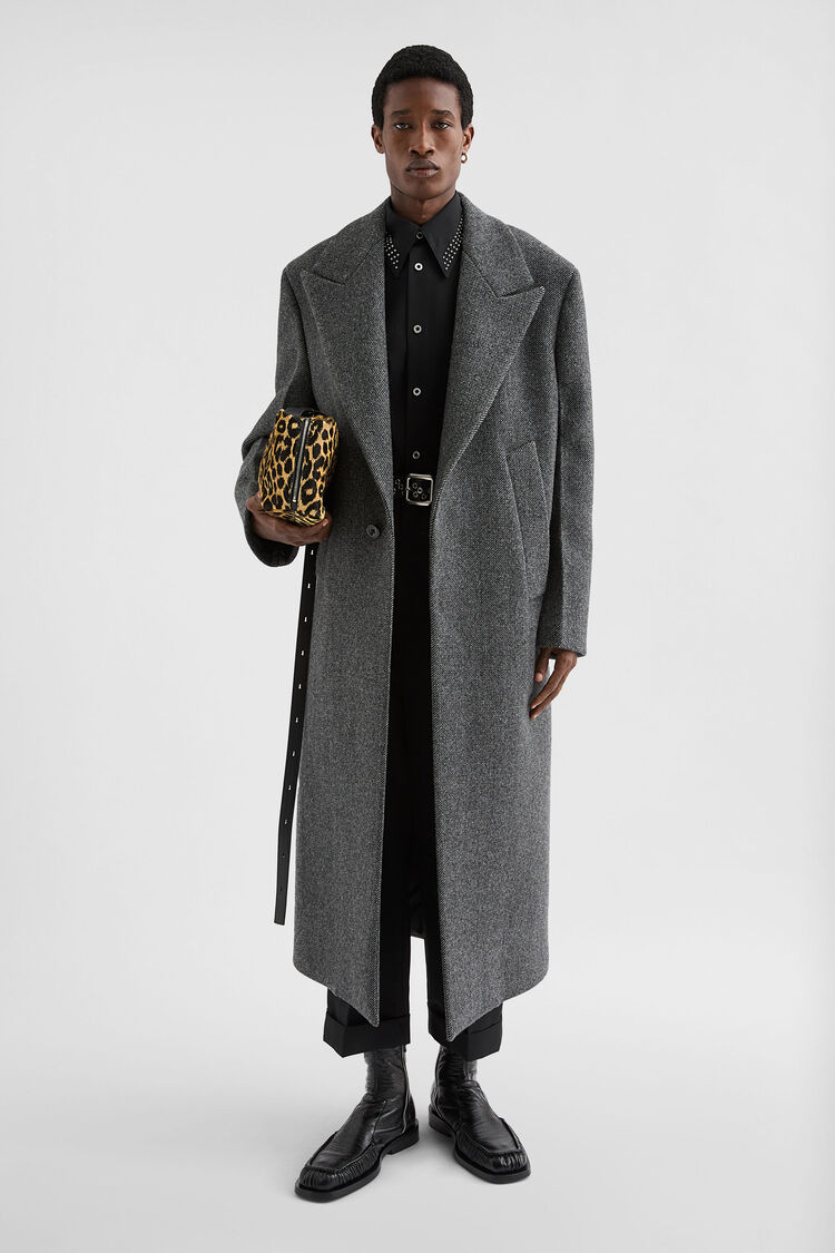 Wool Gabardine Tailored Coat - Coats Wool Gabardine Tailored Coat - Coats - Image 1