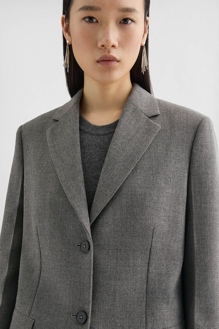 Wool Canvas Tailored Jacket - Jackets Wool Canvas Tailored Jacket - Jackets - Image 3