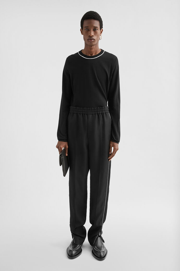 Lightweight Cotton Crew-Neck Sweater - Knitwear Lightweight Cotton Crew-Neck Sweater - Knitwear - Image 1