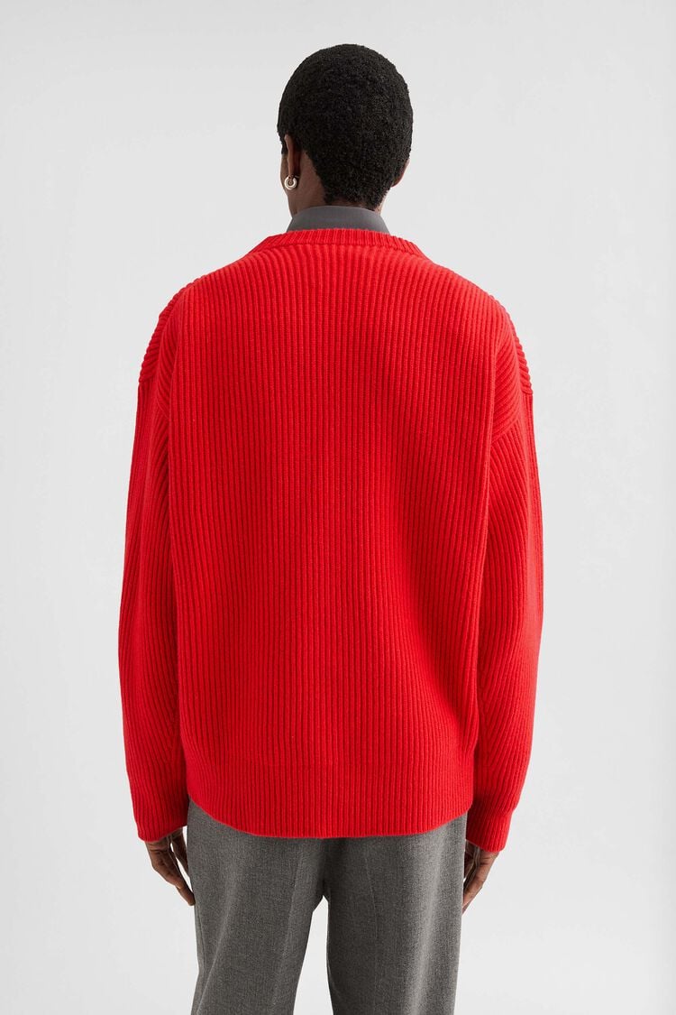 Wool Crew-Neck Sweater - Sweaters Wool Crew-Neck Sweater - Sweaters - Image 4