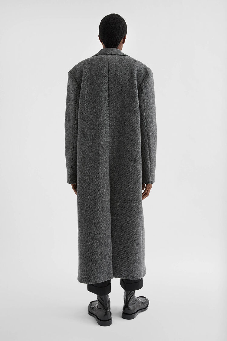 Massgeschneiderter Mantel aus Wollgabardine - Mäntel Massgeschneiderter Mantel aus Wollgabardine - Mäntel - Image 4