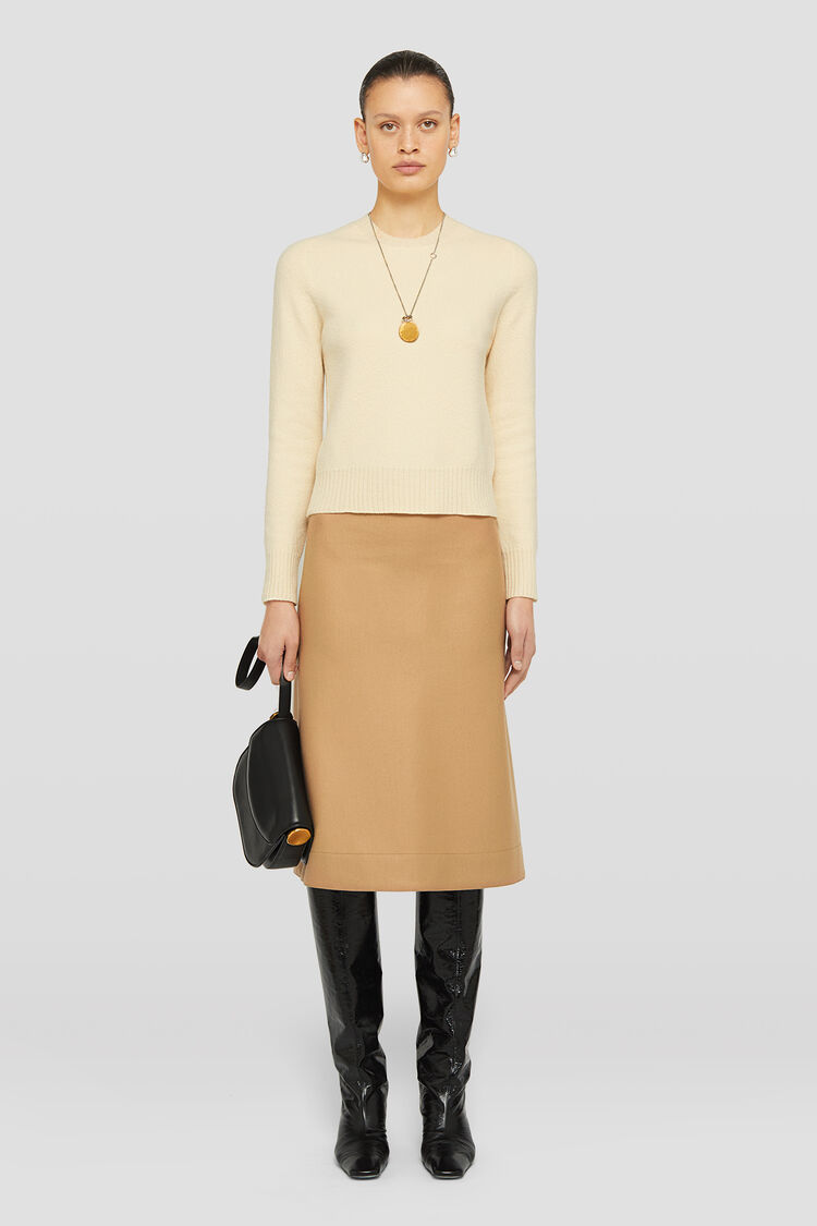 Lightweight Wool Crew-Neck Sweater - Knitwear Lightweight Wool Crew-Neck Sweater - Knitwear - Image 1