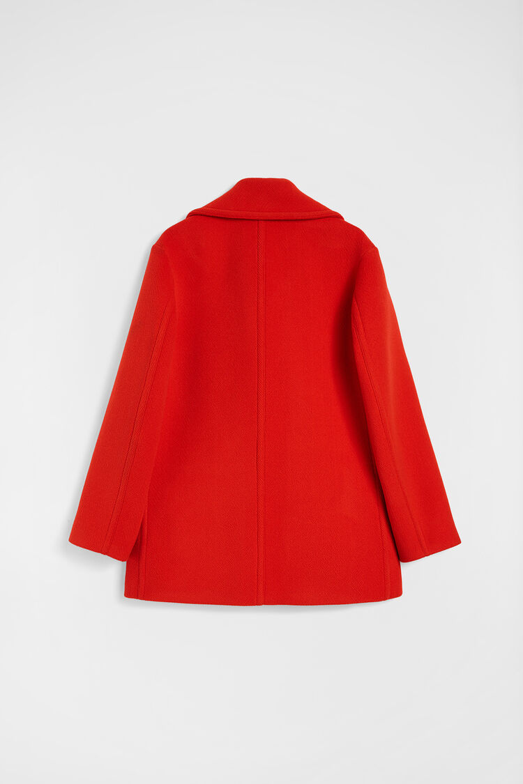Wool Chevron Coat - Jackets Wool Chevron Coat - Jackets - Image 7
