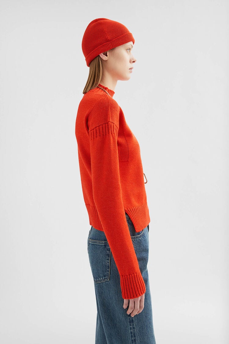 Wool Mock-Neck Sweater - Sweaters Wool Mock-Neck Sweater - Sweaters - Image 2
