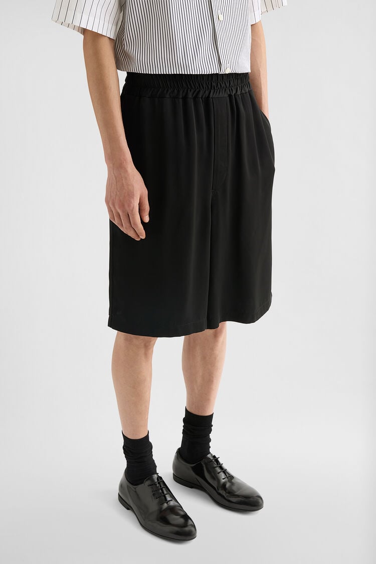 Fluid Viscose Shorts - Trousers Fluid Viscose Shorts - Trousers - Image 3