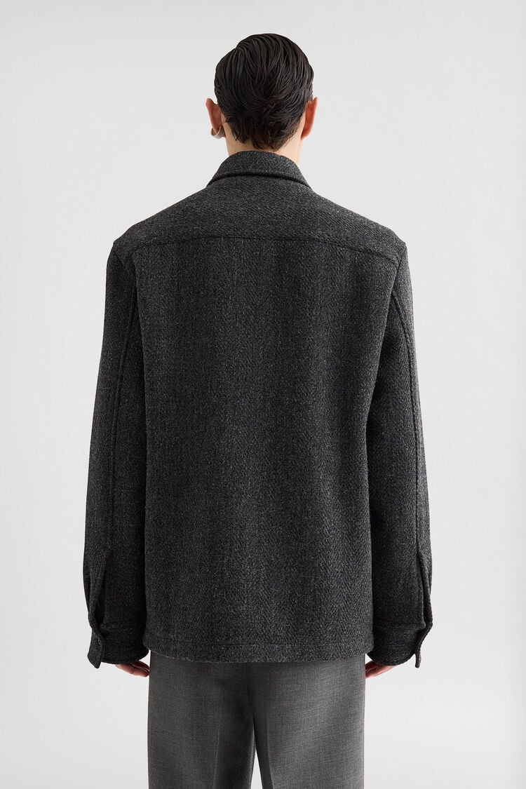 Wool Chevron Overshirt - Jackets Wool Chevron Overshirt - Jackets - Image 4