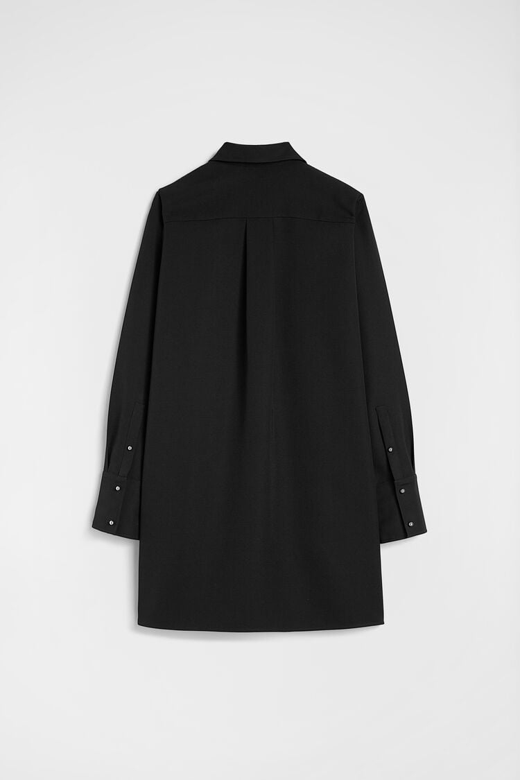 Wool Gabardine Polo Dress - Dresses Wool Gabardine Polo Dress - Dresses - Image 7
