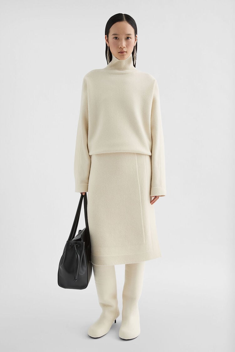 Wool Blend Wrap Skirt - Skirts Wool Blend Wrap Skirt - Skirts - Image 1