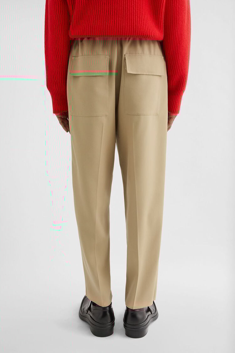 Wool Gabardine Tapered Trousers - Trousers Wool Gabardine Tapered Trousers - Trousers - Image 4