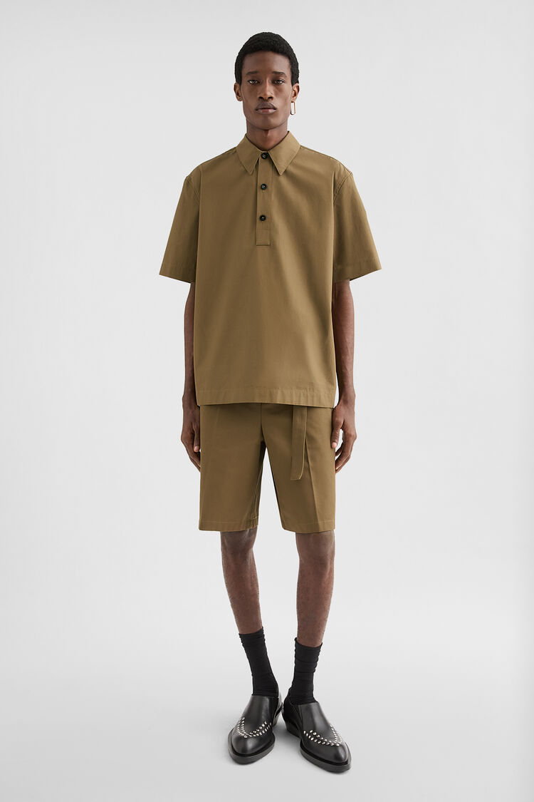 Cotton Taffeta Polo Shirt - Shirts Cotton Taffeta Polo Shirt - Shirts - Image 1