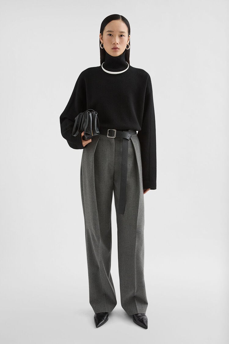 Maßgeschneiderte Hose aus Wollcanvas - Hosen Maßgeschneiderte Hose aus Wollcanvas - Hosen - Image 1