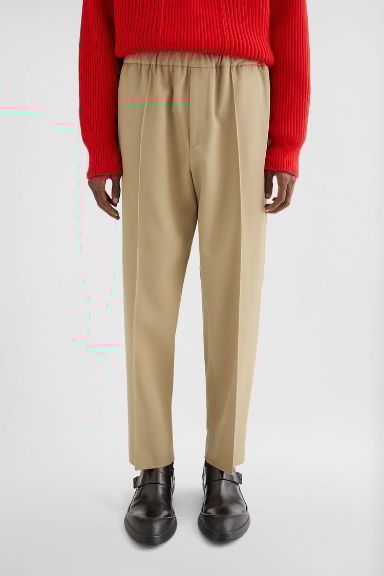 Wool Gabardine Tapered Trousers - Trousers Wool Gabardine Tapered Trousers - Trousers - Image 2