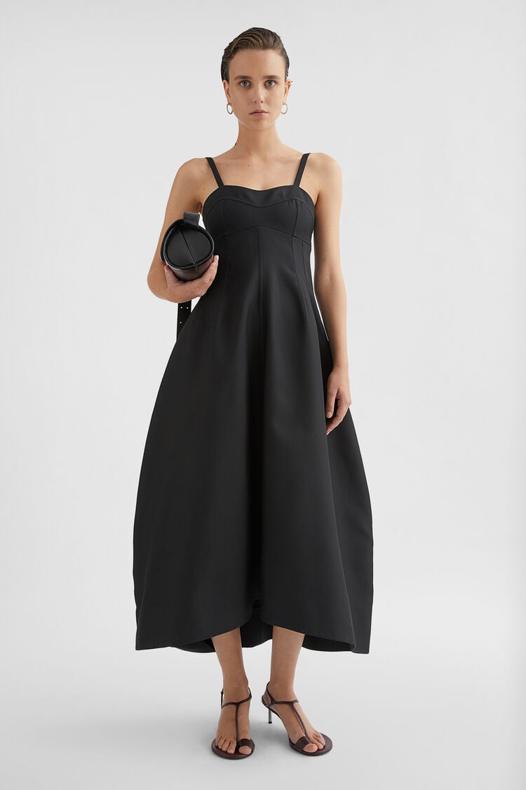 Bustier-Kleid aus technischem Gabardine - Kleider Bustier-Kleid aus technischem Gabardine - Kleider - Image 1