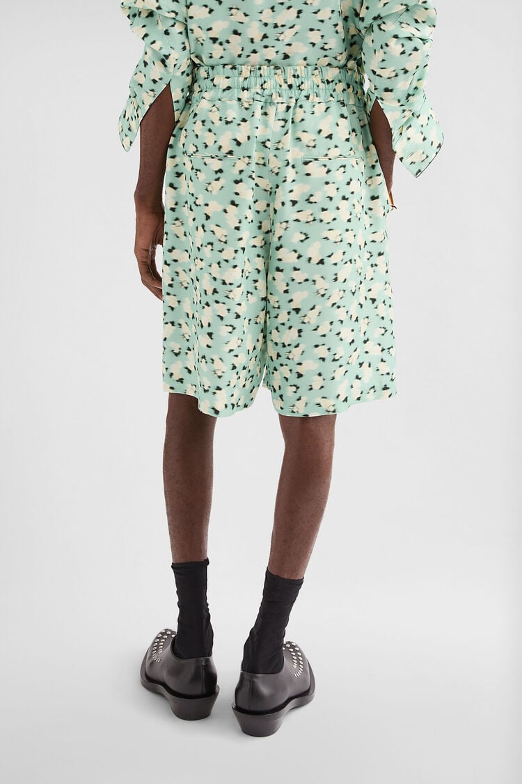 Short imprimé en viscose fluide - Pantalons Short imprimé en viscose fluide - Pantalons - Image 4