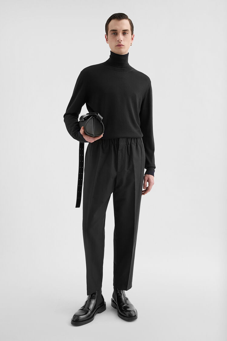 Lightweight Wool High-Neck Sweater - Sweaters Lightweight Wool High-Neck Sweater - Sweaters - Image 1