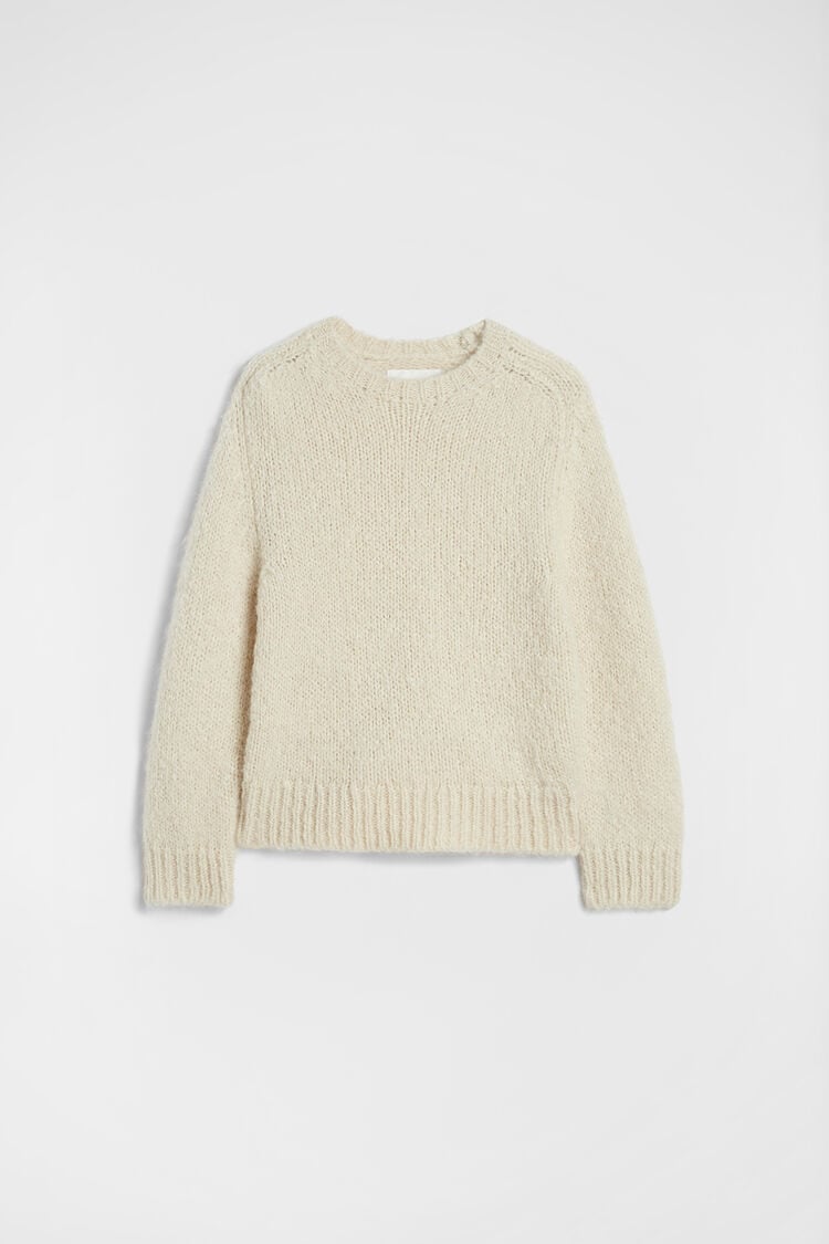 Wool Blend Crew-Neck Sweater - Sweaters Wool Blend Crew-Neck Sweater - Sweaters - Image 5
