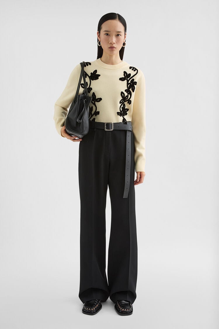 Wool Gabardine Tailored Trousers - Trousers Wool Gabardine Tailored Trousers - Trousers - Image 1