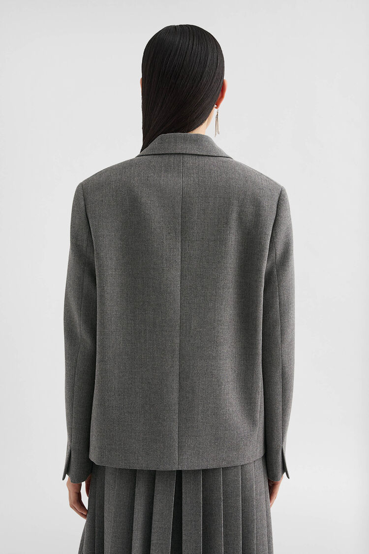 Wool Canvas Tailored Jacket - Jackets Wool Canvas Tailored Jacket - Jackets - Image 4
