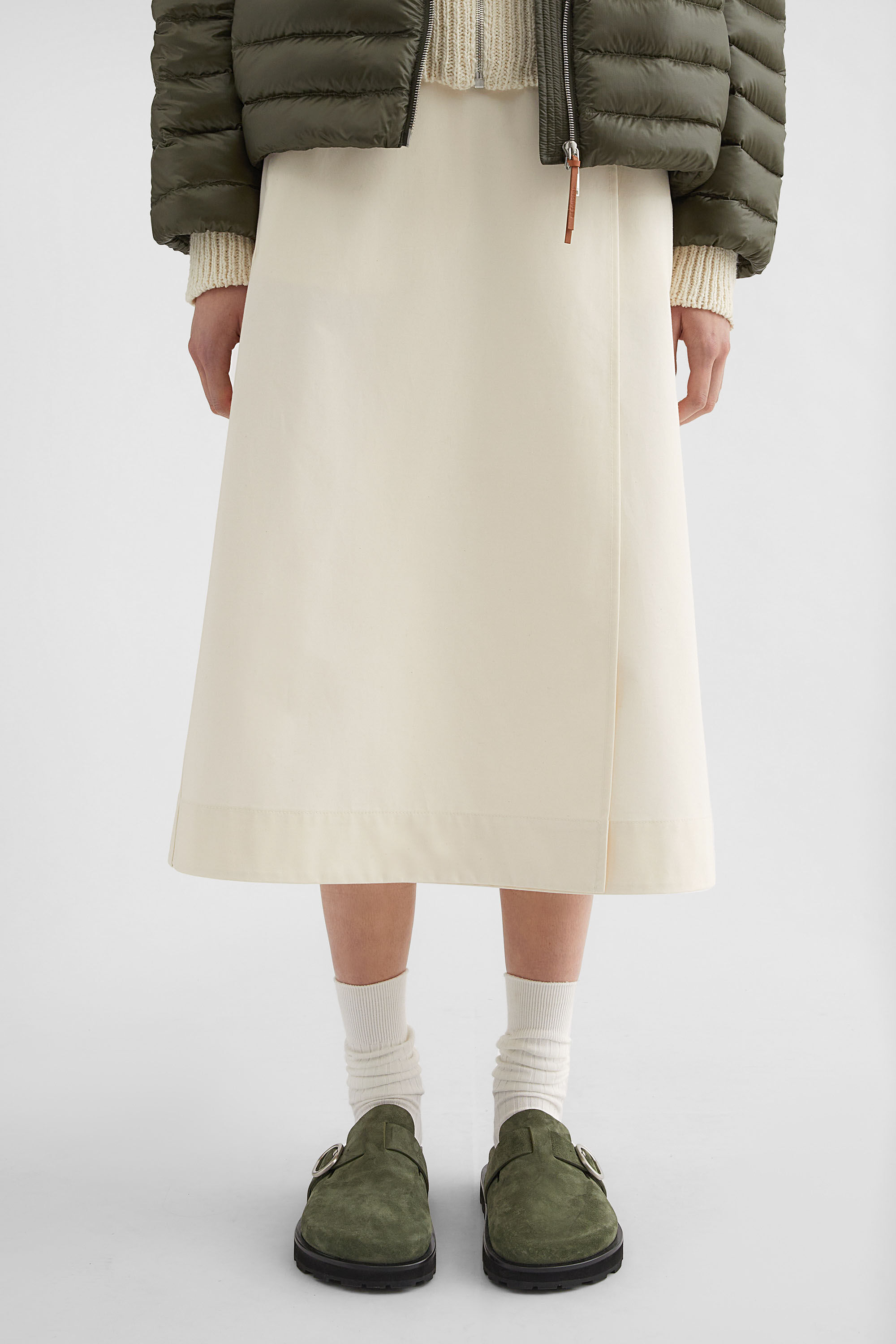 Cotton Wrap Skirt