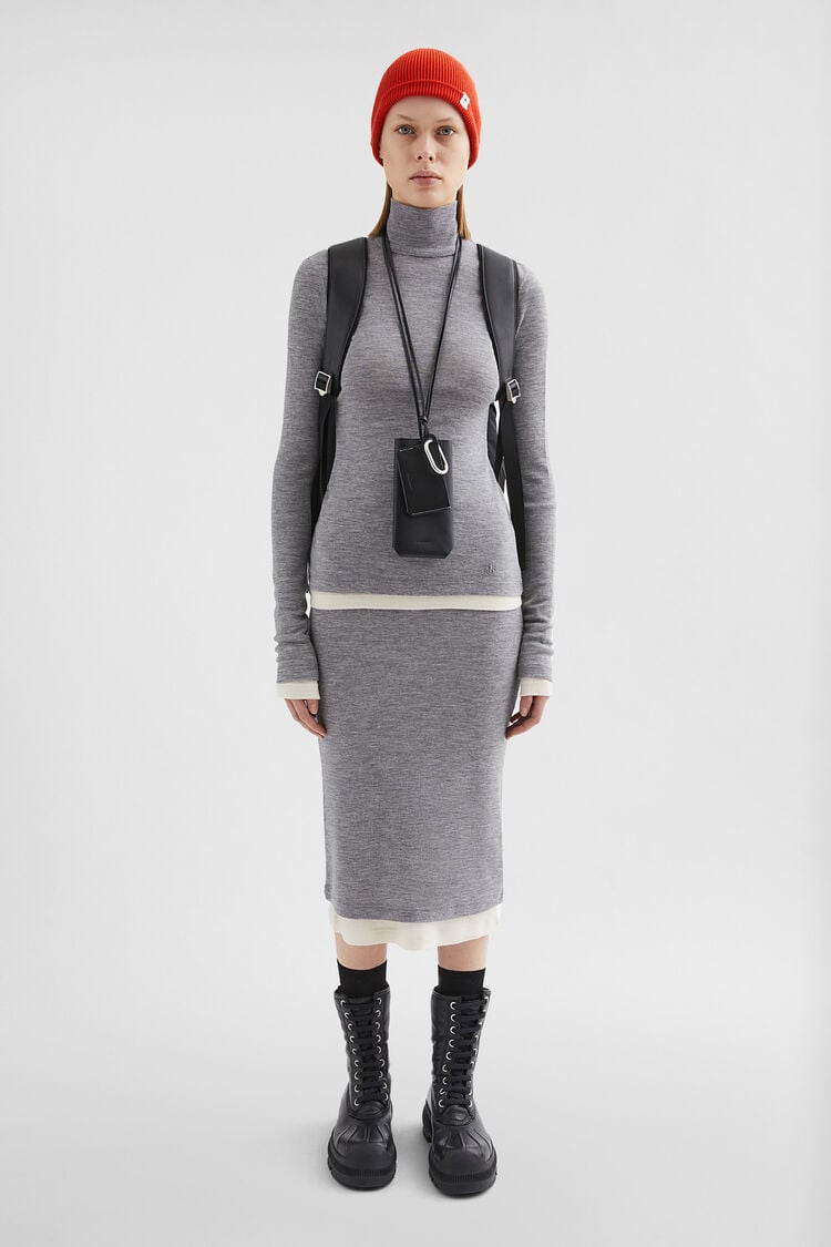 Lightweight Wool Layered Skirt - Skirts Lightweight Wool Layered Skirt - Skirts - Image 1