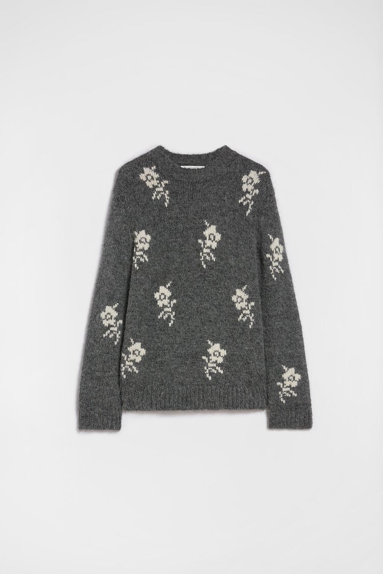 Pullover mit Rundhalsausschnitt aus Wollmischung - Strick Pullover mit Rundhalsausschnitt aus Wollmischung - Strick - Image 6