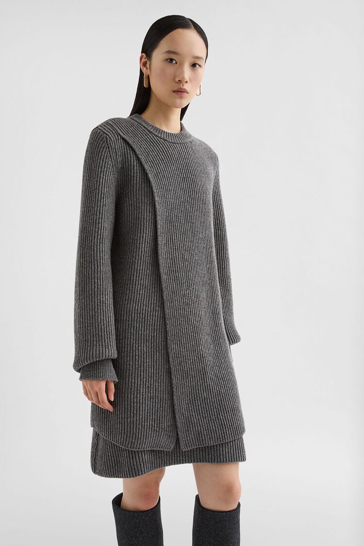 Midweight Wool Mini Dress - Sweaters Midweight Wool Mini Dress - Sweaters - Image 2