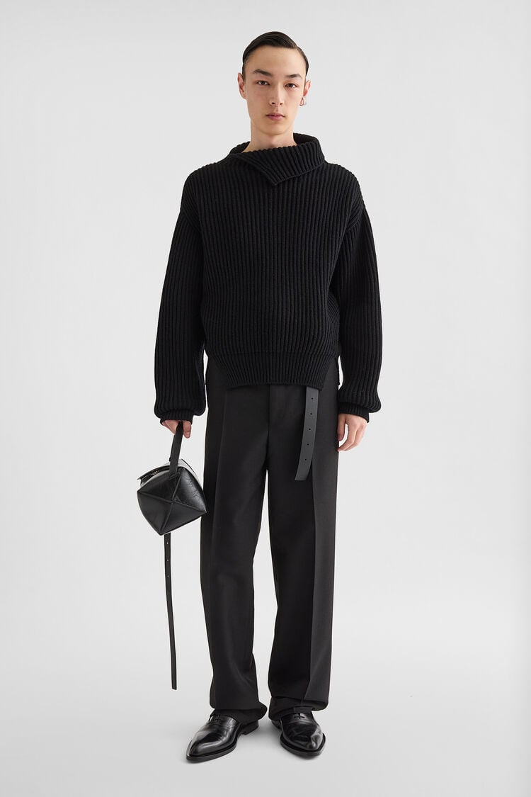 Wool High-Neck Sweater - Sweaters Wool High-Neck Sweater - Sweaters - Image 1