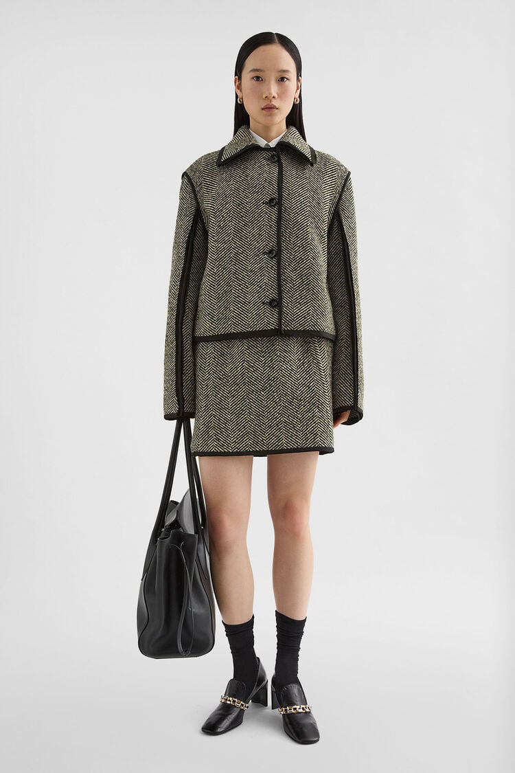 Wool Tweed Mini Skirt - Skirts Wool Tweed Mini Skirt - Skirts - Image 1