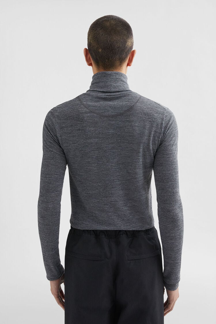 Lightweight Wool Blend High-Neck T-Shirt - T-shirts Lightweight Wool Blend High-Neck T-Shirt - T-shirts - Image 4