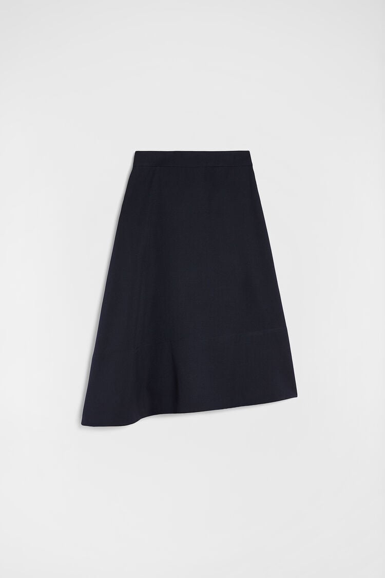 Jupe asymétrique en gabardine de laine légère - Jupes Jupe asymétrique en gabardine de laine légère - Jupes - Image 8