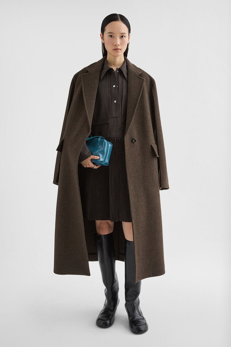 Melanged Wool Coat - Coats Melanged Wool Coat - Coats - Image 1